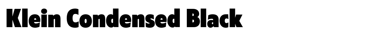 Klein Condensed Black